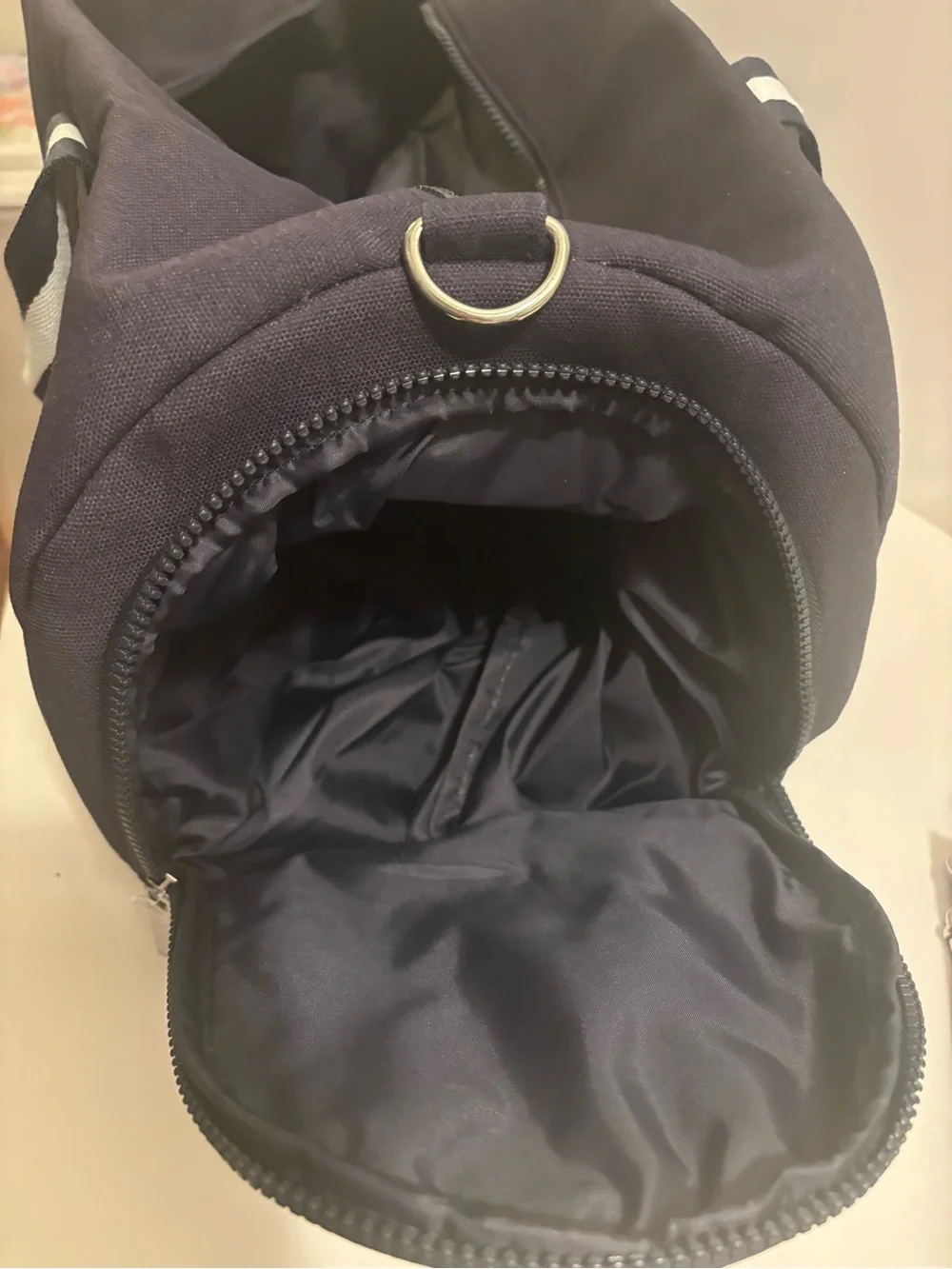 Polo by Ralph Lauren Navy Duffel with White Striped Trim